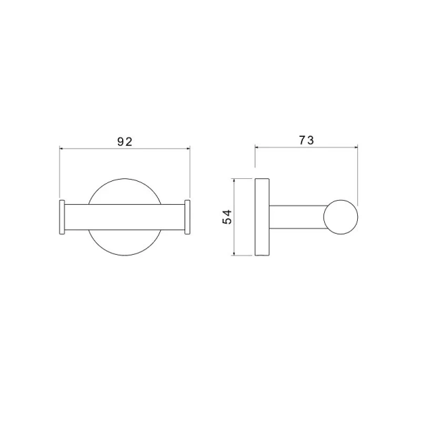 Крючок для ванной Акватек Оберон хром - фото 3