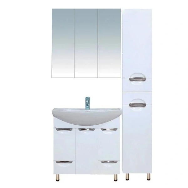 Шкаф-пенал напольный Misty Лаванда 35 см левый, напольные - фото 5