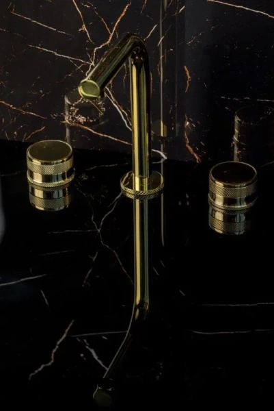 Смеситель для раковины Boheme Prestige золото - фото 4