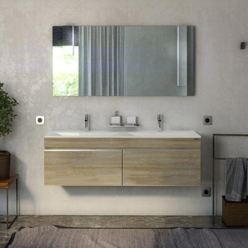 Тумба с раковиной подвесная Velvex Pulsus tpPUL.140-2 140 см с ящиками - фото 2