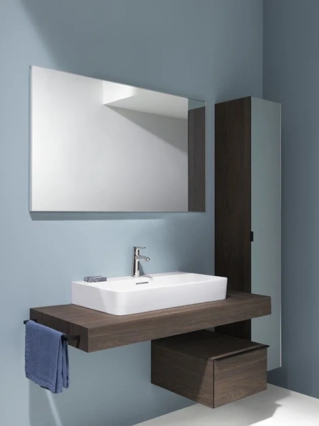 Шкаф-пенал подвесной Laufen Space 30 см темный вяз - фото 2