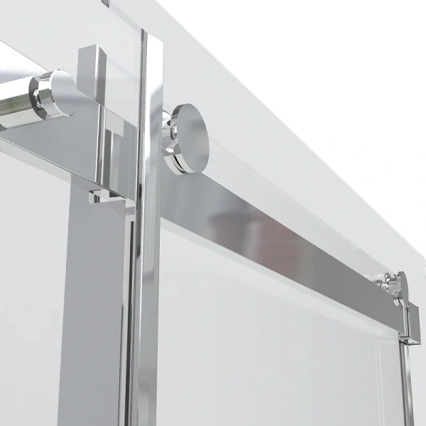 Душевая дверь в нишу Vincea Como 120 см профиль хром, стекло тонированное, раздвижные - фото 6