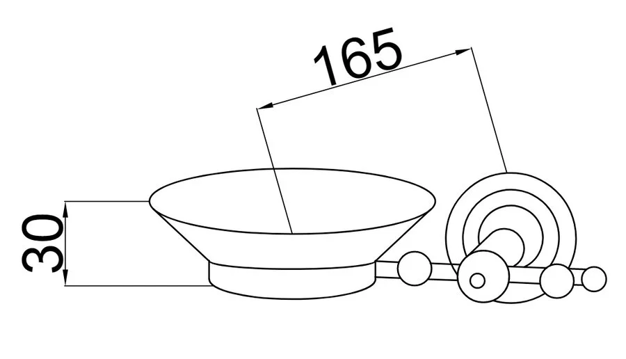 Мыльница Boheme Brillante хром, классические, ретро, с кристаллами swarovski, декорированные - фото 2