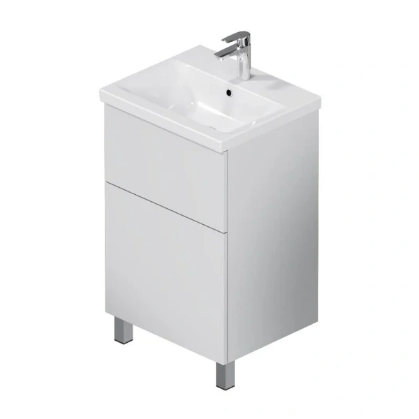 Тумба под раковину напольная Am.Pm Gem 50 см с двумя выдвижными ящиками, 50 см - фото 6