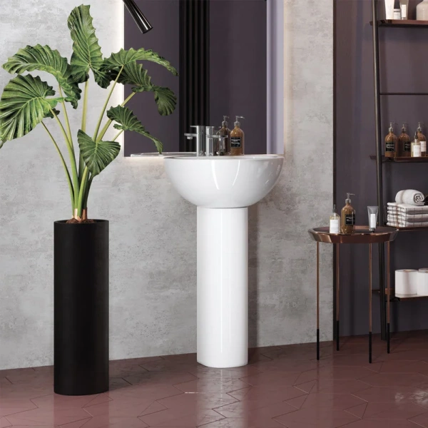 Раковина Sanita Luxe Art 50 см фарфор, из санфарфора - фото 7