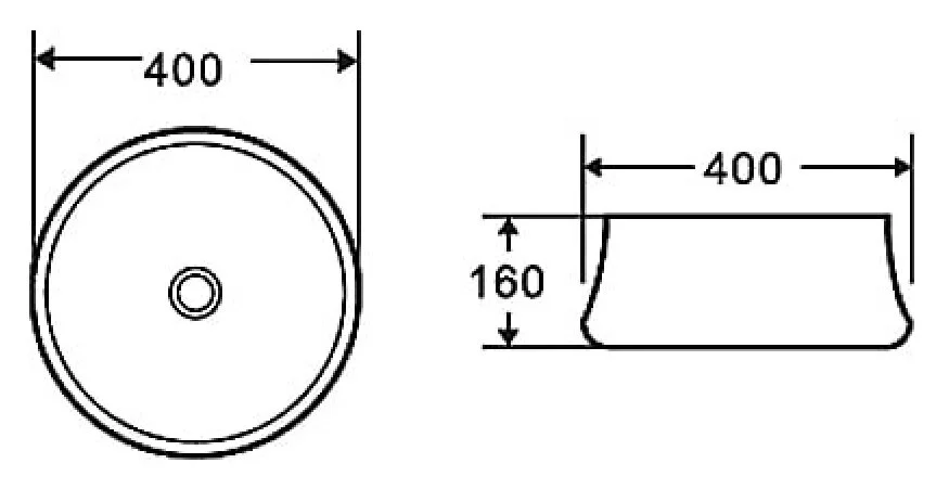 Раковина Grossman 40 см накладная - фото 2