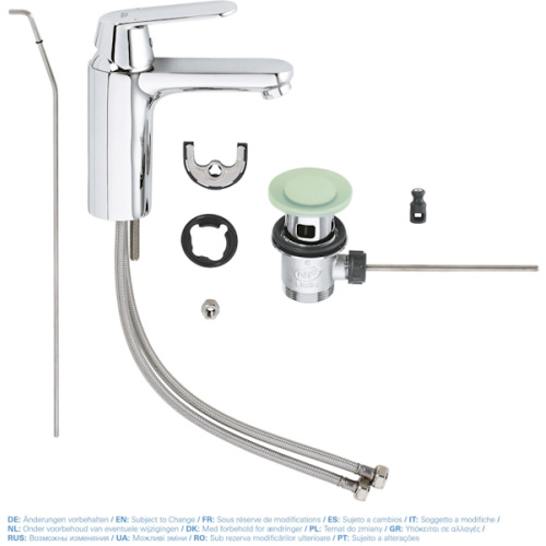 Смеситель для раковины Grohe Eurosmart Cosmopolitan с донным клапаном - фото 2