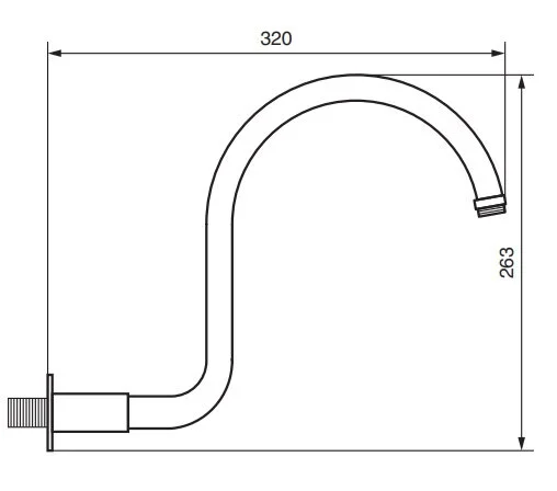 Кронштейн для верхнего душа Emmevi CRC00648 - фото 3