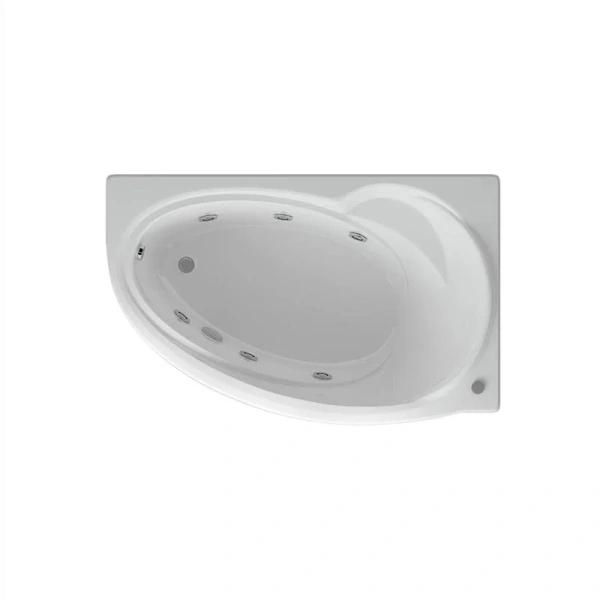Ванна акриловая Акватек Бетта 170x97 см с гидромассажем левая - фото 1