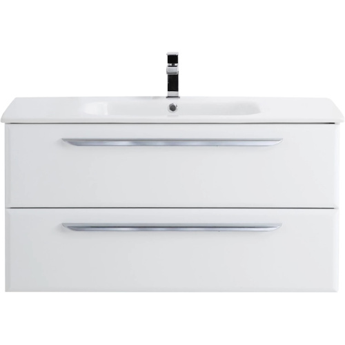 Тумба под раковину подвесная Cezares Eco 100 см bianco opaco - фото 1