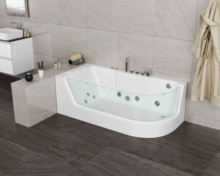 Ванна акриловая Grossman 170x80 см с левая, современныe, hi-tech - фото 3