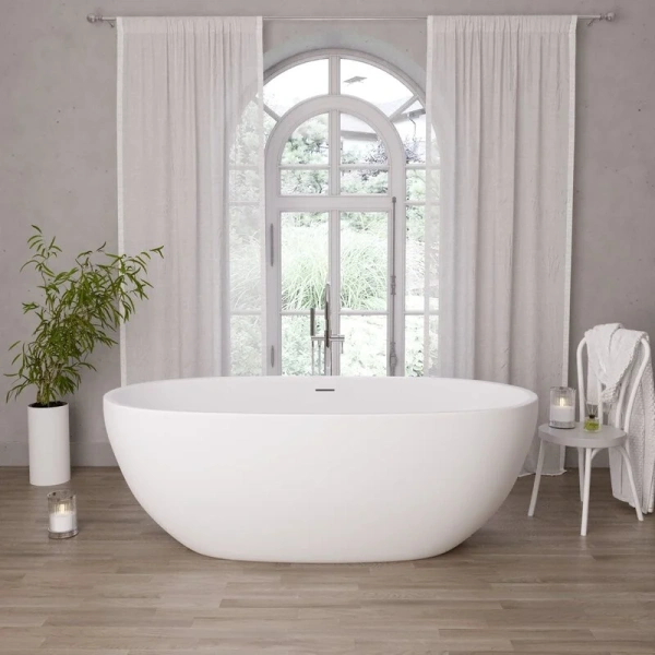 Ванна акриловая Grossman Classic 150x80 см белая матовая - фото 3