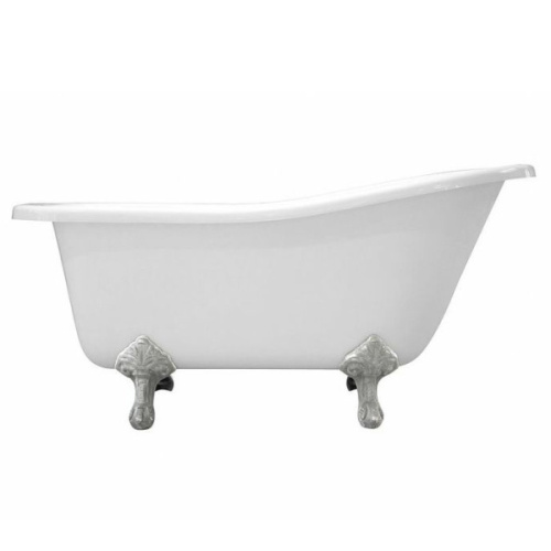 Ванна из литьевого мрамора Эстет Царская 170x73 см белая глянцевая - фото 3