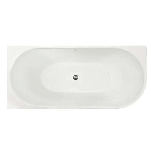 Ванна акриловая Royal Bath Riva RB610310L-GR/RB610310R-GR, 150 x 75 см, левая/правая, цвет белый - фото 1