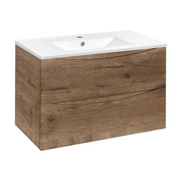 Тумба под раковину подвесная Vincea Mia 90 см дуб винтаж