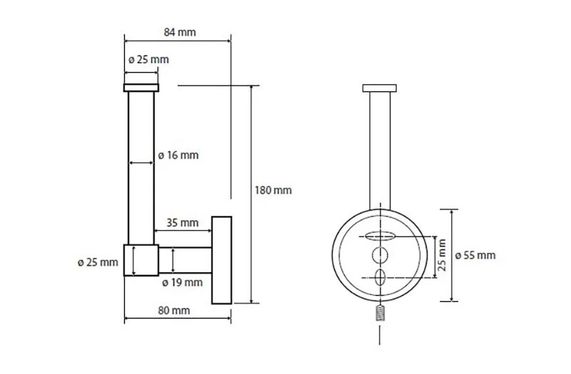 Бумагодержатель Bemeta Neo вертикальный - фото 2
