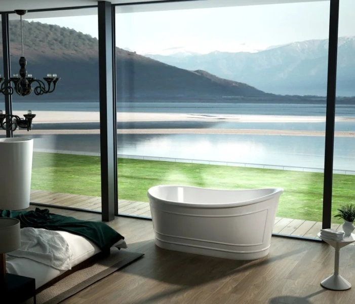 Ванна акриловая BelBagno 167х90 см отдельностоящая - фото 1