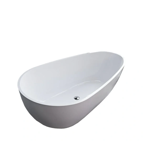 Ванна Marmo Bagno Венеция, MB-VN170-85, 170 х 85 см, искусственный камень, белая, отдельностоящие - фото 6