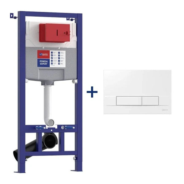 Инсталляция для унитаза Lemark Peneda Expert 9812 с двойной клавишей - фото 1