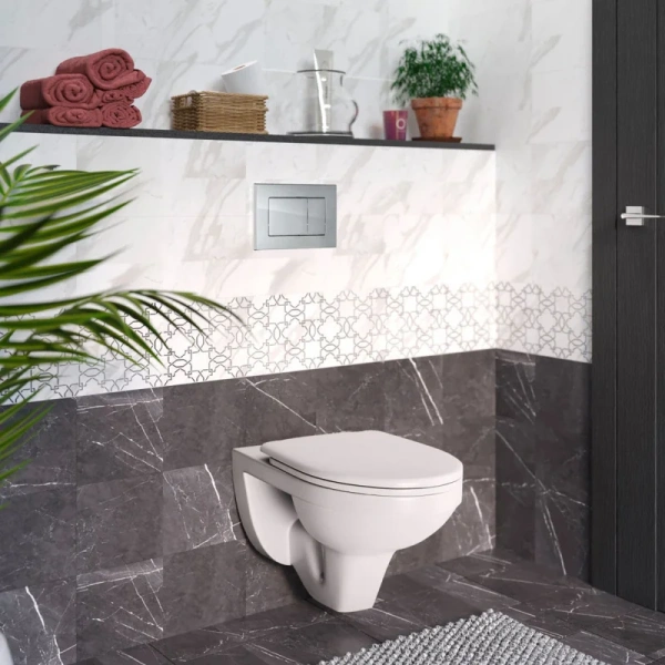 Унитаз с инсталляцией BERGES Gamma сиденье микролифт - фото 4