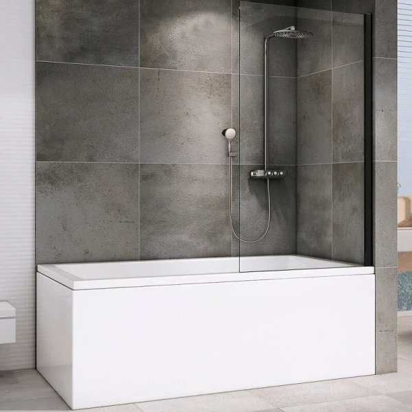 Неподвижная стенка Abber Immer Offen AG7 100x140 см профиль черный - фото 1