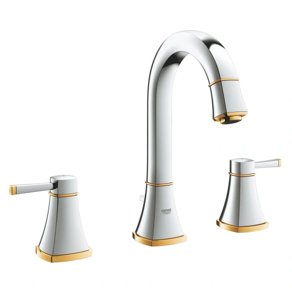 Смеситель для раковины, хром-золото, Grohe Grandera 20389IG0 - фото 2