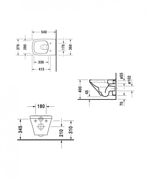 Унитаз подвесной Duravit DuraStyle с сиденьем микролифт - фото 3