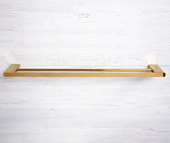 Полотенцедержатель WasserKRAFT Sauer глянцевое золото, металлические - фото 4