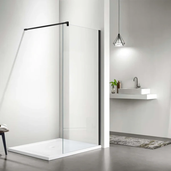 Душевая перегородка Акватек 120 см профиль оружейная сталь - фото 1