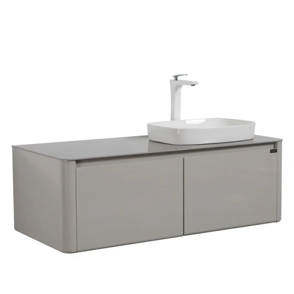 Тумба с раковиной подвесная Black&White Universe 120 см правосторонняя, подвесная, пристенная - фото 4