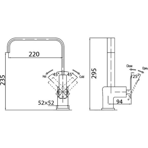 Смеситель для кухни BelBagno Ticino однорычажный - фото 2