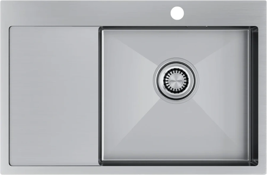 Мойка для кухни Paulmark Elde PM807851 78 см с крылом - фото 1