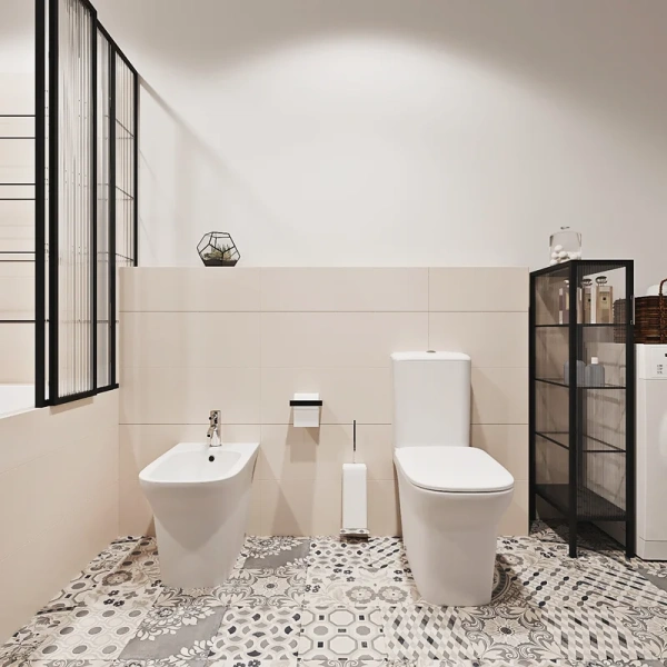 Унитаз компакт Lavinia Boho Bristol безободковый, белые - фото 6