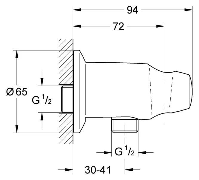 Подключение для душевого шланга Grohe Movario 28406000 - фото 2