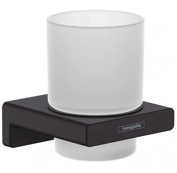 Стакан для ванной Hansgrohe AddStoris черный матовый - фото 1