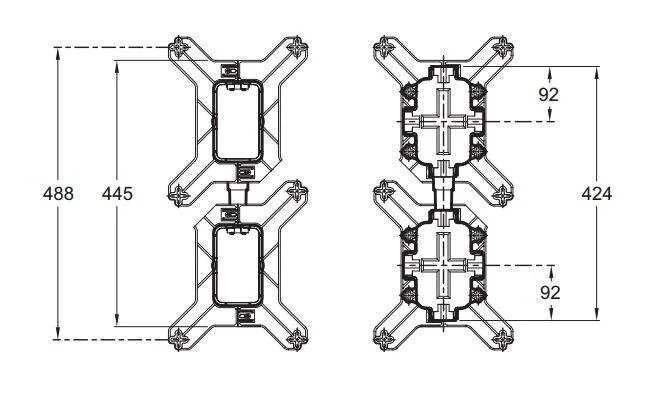 Комплект для объединения систем Jacob Delafon Modulo - фото 2
