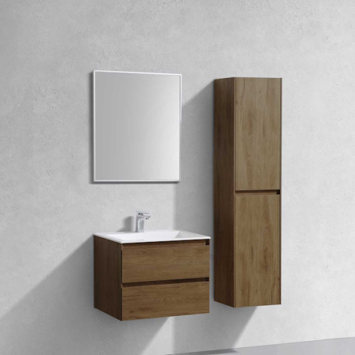 Тумба под раковину подвесная Vincea Luka 59,2 см T.Oak, современная, hi-tech - фото 3
