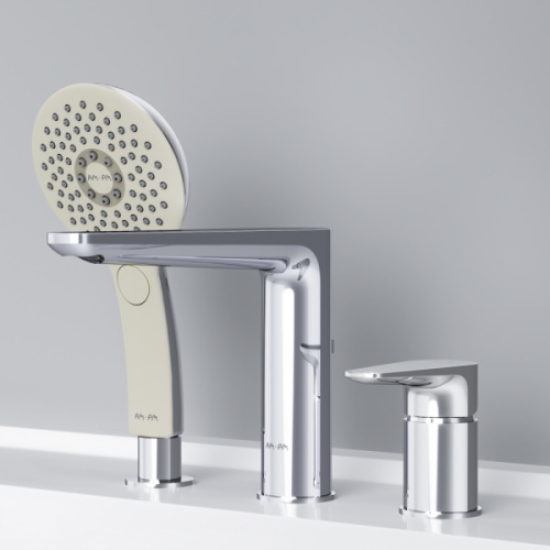 Смеситель для ванны AM.PM Inspire трехсекционный хром  - фото 2