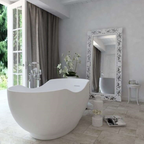 Ванна из искусственного камня Jacob Delafon Abrazo 170х80 см белая - фото 3