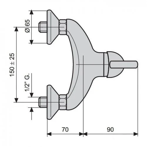 Смеситель для душа Emmevi Ramses 72002 - фото 2