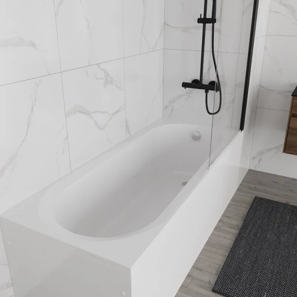 Ванна акриловая Vincea VBT-2B170, 170 x 70 см, без опоры, белый, без гидромассажа - фото 6