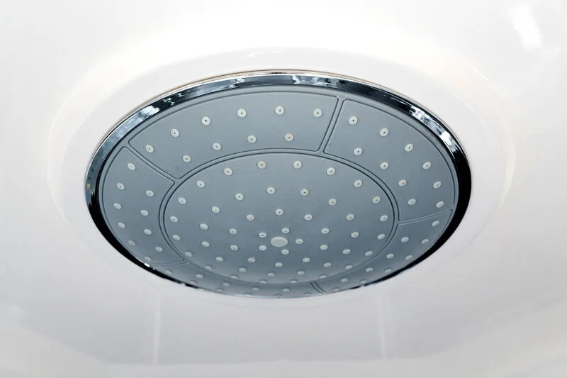 Душевая кабина Deto BM 100х100 см с led подсветкой и гидромассажем, с раздвижными дверьми - фото 6