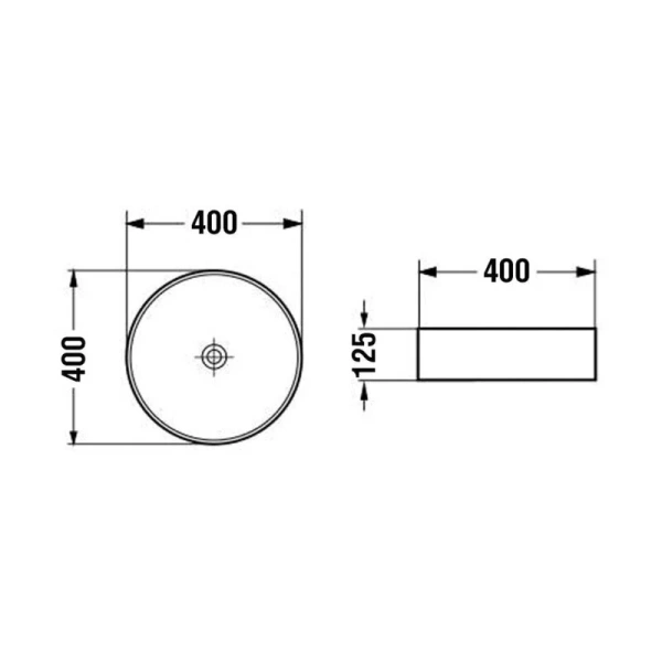 Раковина Vincea VBS-5GL0 40 см стеклянная - фото 2