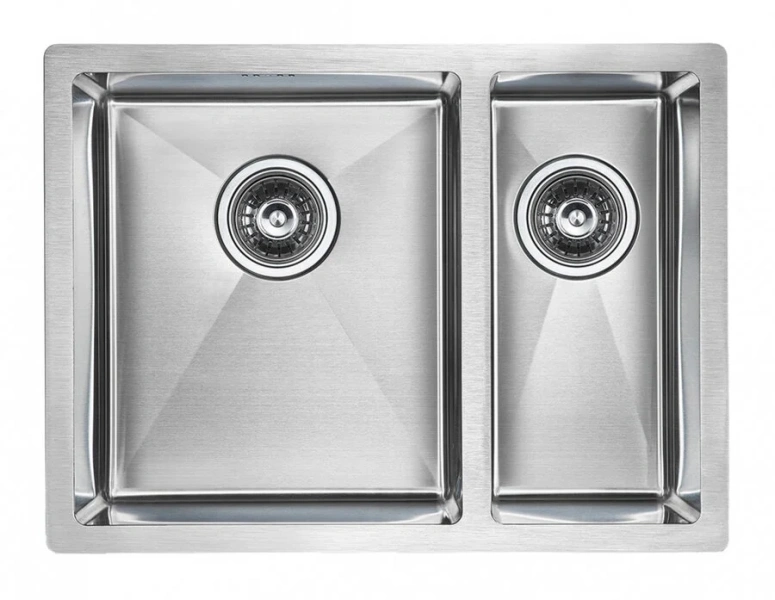 Мойка для кухни Paulmark Zusat PM225944 59 см с дополнительной чашей - фото 1