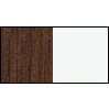 Высокий шкаф-пенал левый, корпус: каштан темный, фронт: белый матовый, Duravit Durastyle