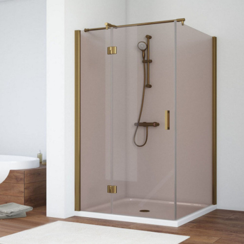Душевой уголок стекло бронза Vegas-glass AFP-Fis 110х100 05 L, прямоугольные - фото 2
