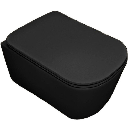 Унитаз подвесной Kerasan Tribeca черный матовый - фото 1