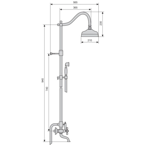 Душевая система Emmevi 1261118 - фото 4