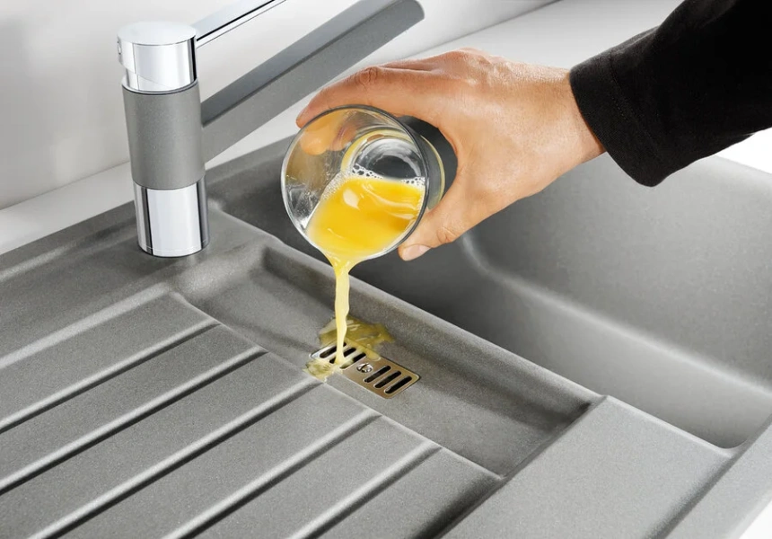 Мойка для кухни Blanco Zia 45S 78 см шампань, с крылом - фото 6