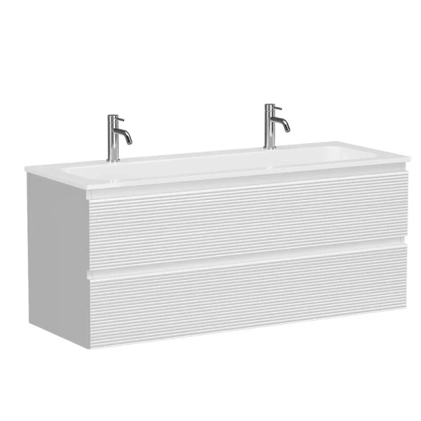 Тумба под раковину подвесная Sancos Folk 120 см bianco, современная, hi-tech - фото 3